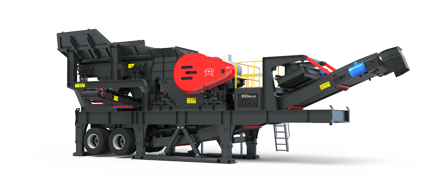 MTF轮胎式移动破碎筛分站